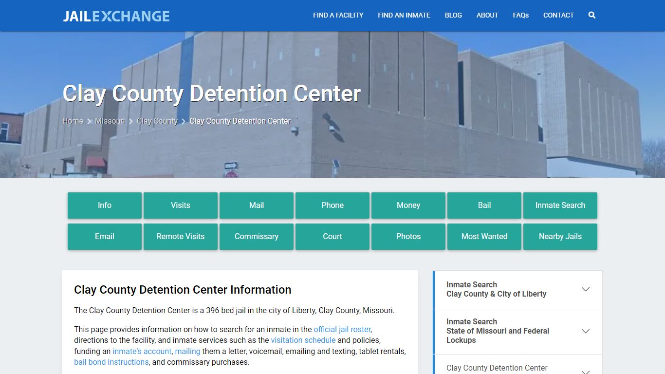 Clay County Detention Center, MO Inmate Search, Information - Jail Exchange